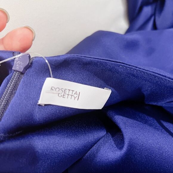Rosetta Getty Camisole Wide Leg Jumpsuit Blue  Size 0 - Picture 9 of 13